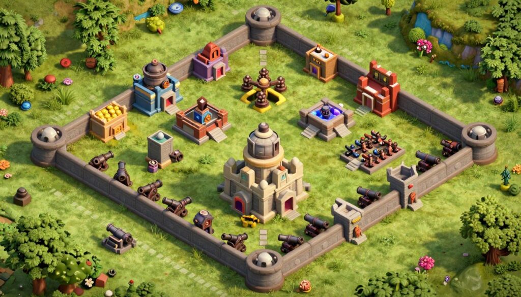 Clash of Clans TH8 Base Layouts
