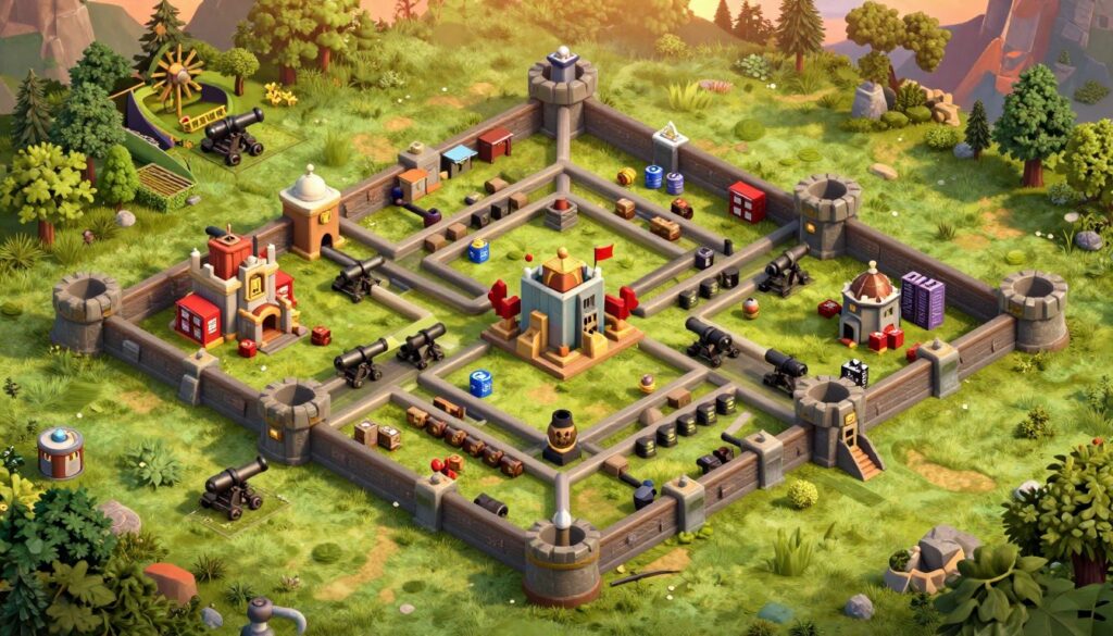 Clash of Clans Town Hall 4 Base Layouts